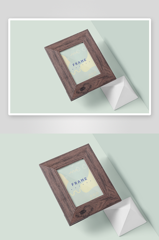 证书边框照片相框样机-众图网