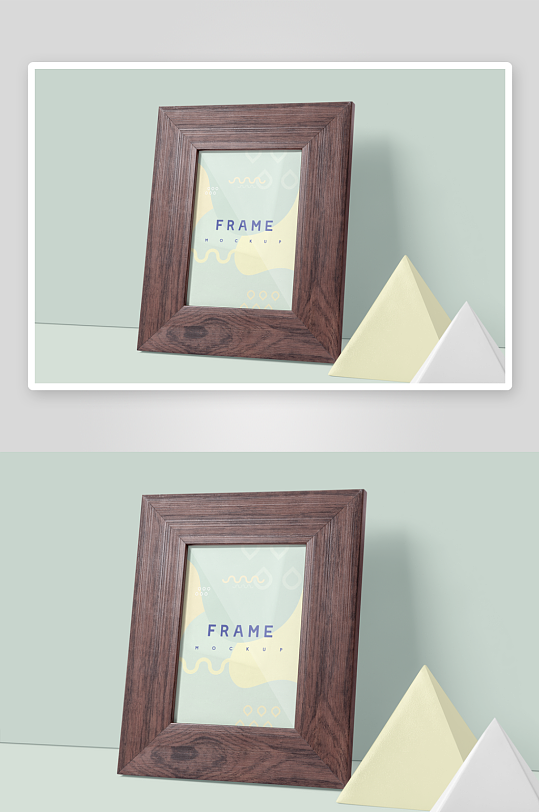 证书边框照片相框样机-众图网