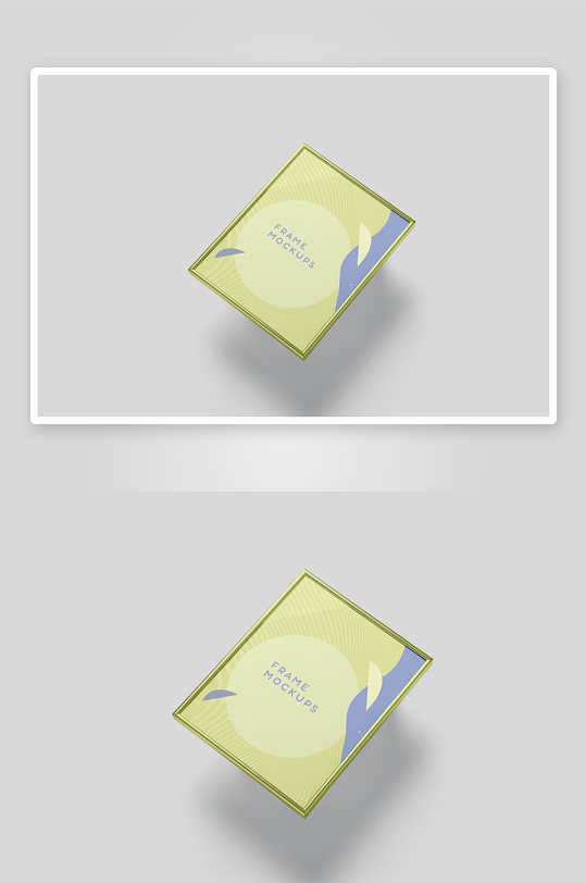 证书边框照片相框样机-众图网