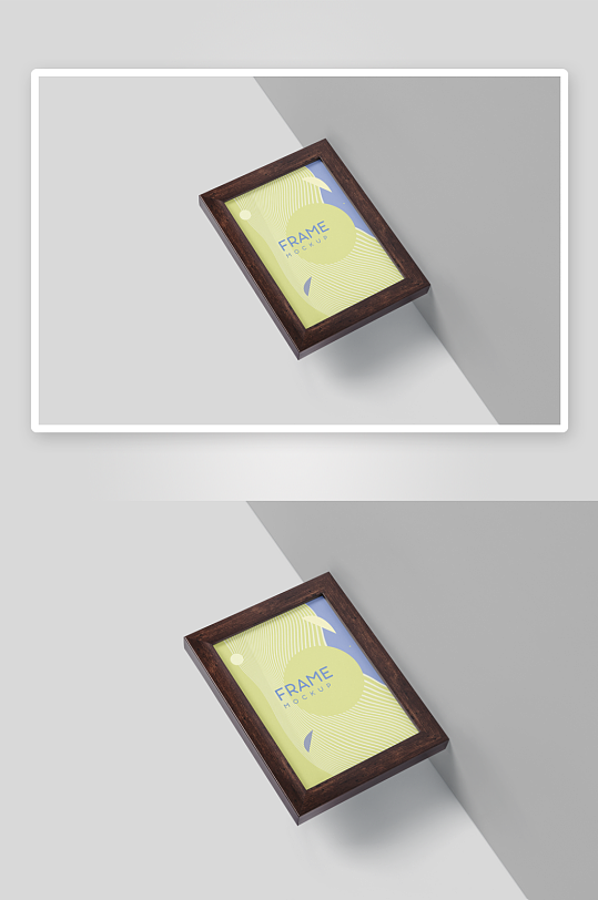 证书边框照片相框样机素材-众图网