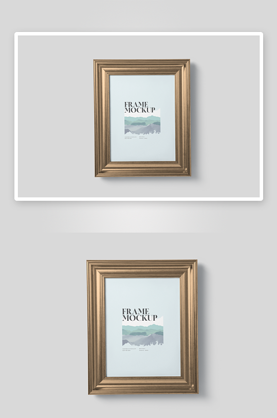 证书边框照片相框样机素材-众图网