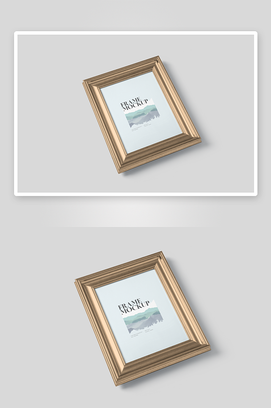 证书边框照片相框样机-众图网