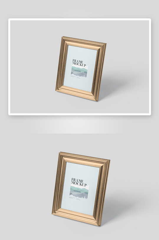 证书边框照片相框样机-众图网