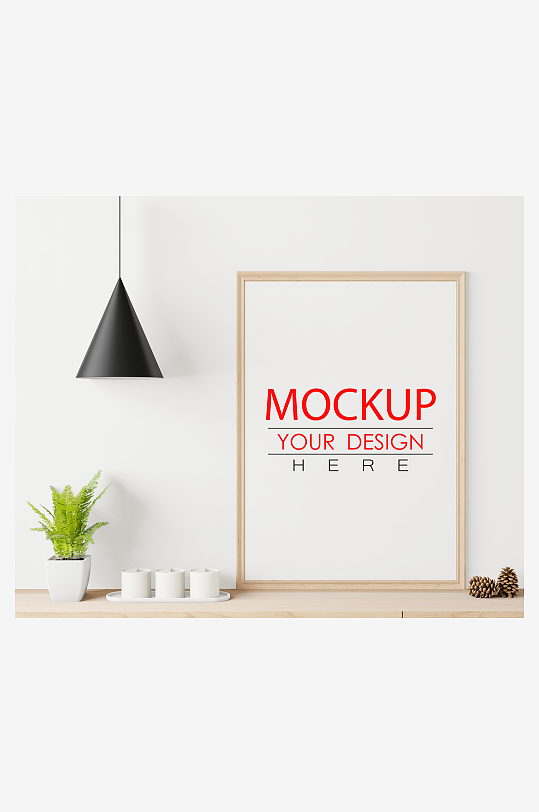 证书边框照片相框样机-众图网