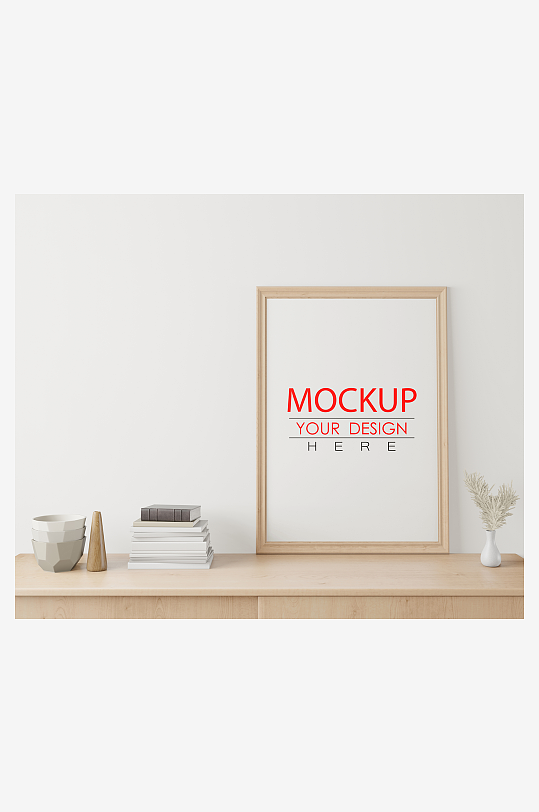 证书边框照片相框样机-众图网