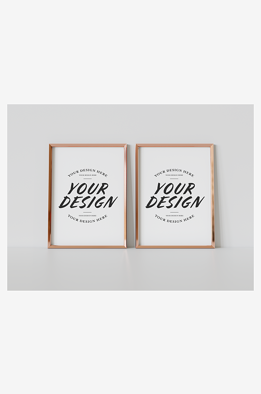 证书边框照片相框样机-众图网