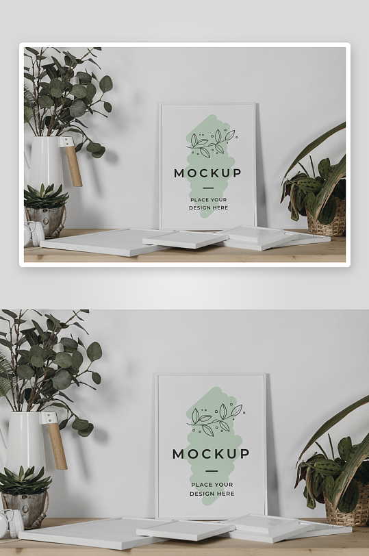 证书边框照片相框样机-众图网