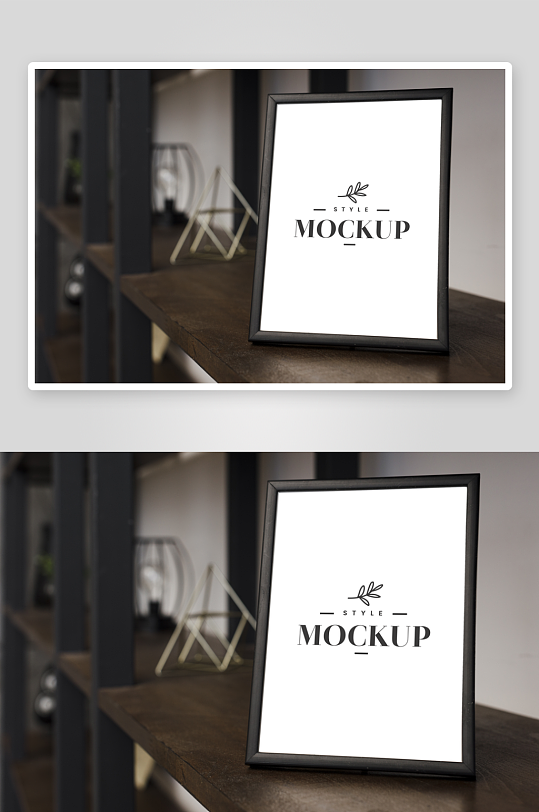 证书边框照片相框样机-众图网