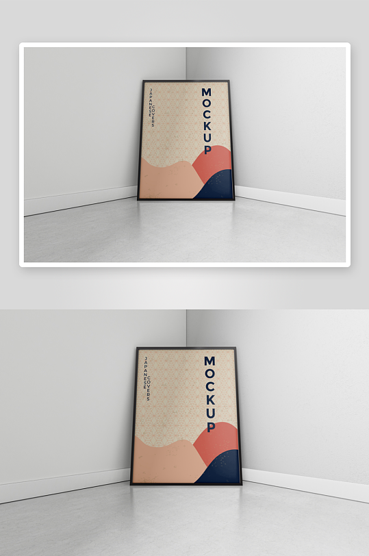 证书边框照片相框样机-众图网