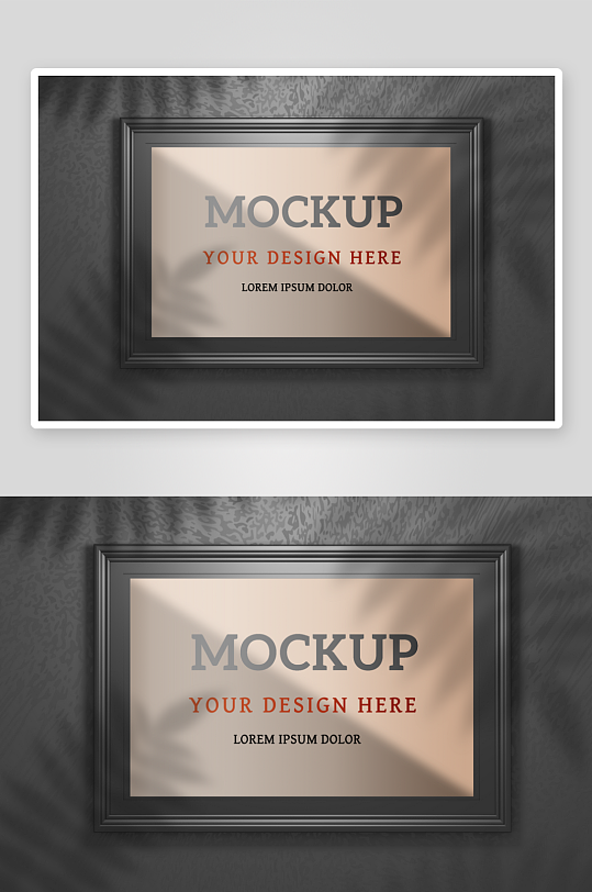 证书边框照片相框样机-众图网