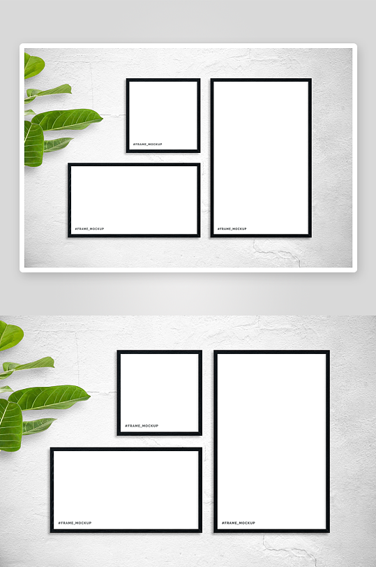 证书边框照片相框样机-众图网