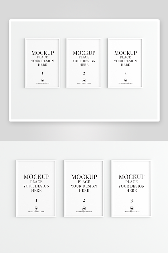 证书边框照片相框样机-众图网