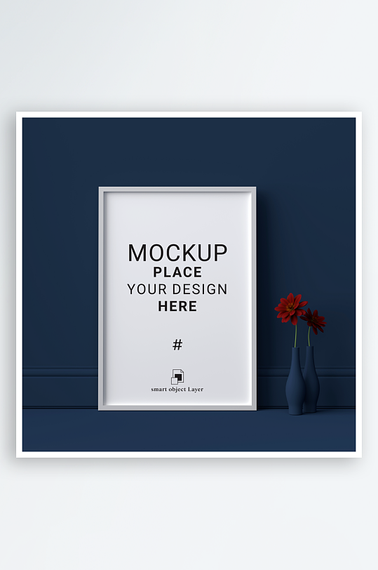 证书边框照片相框样机-众图网