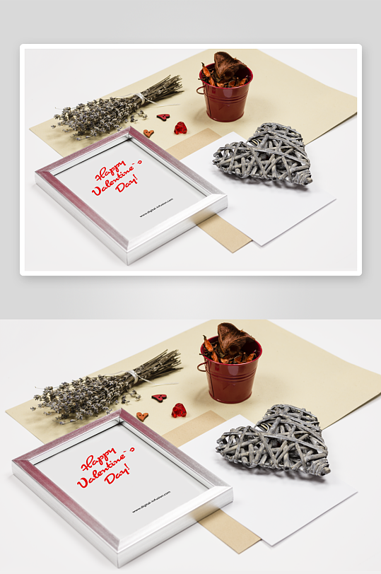 证书边框照片相框样机-众图网