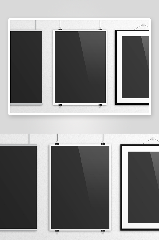 证书边框照片相框样机-众图网