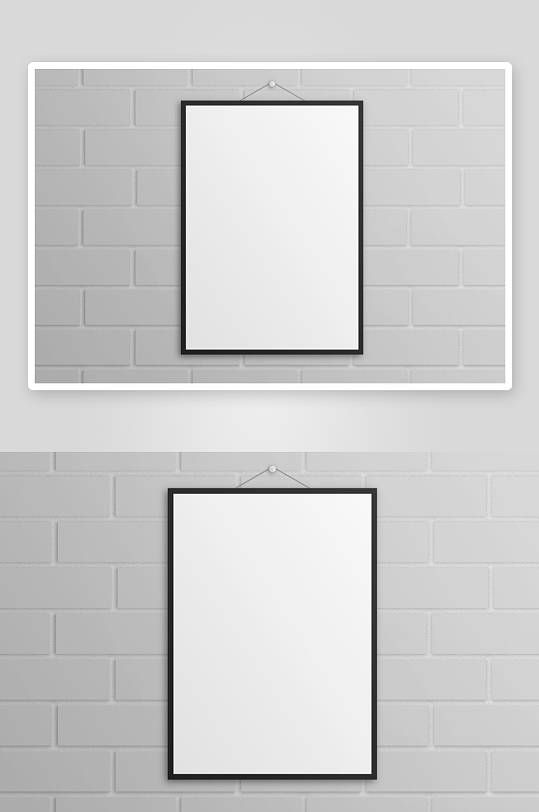 证书边框照片相框样机-众图网