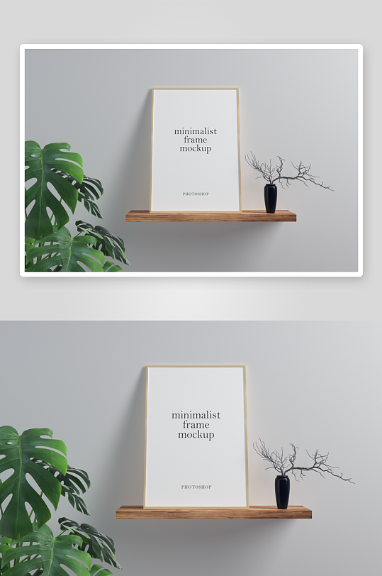 证书边框照片相框样机-众图网