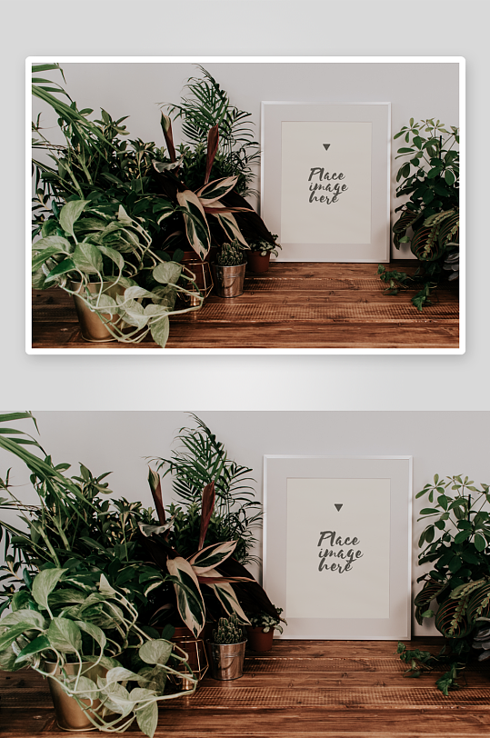 证书边框照片相框样机-众图网