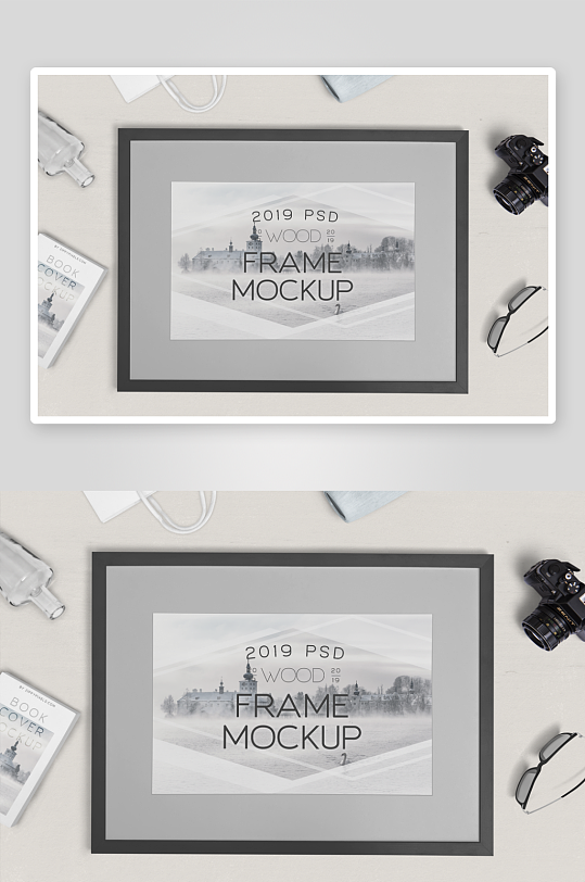 证书边框照片相框样机素材-众图网