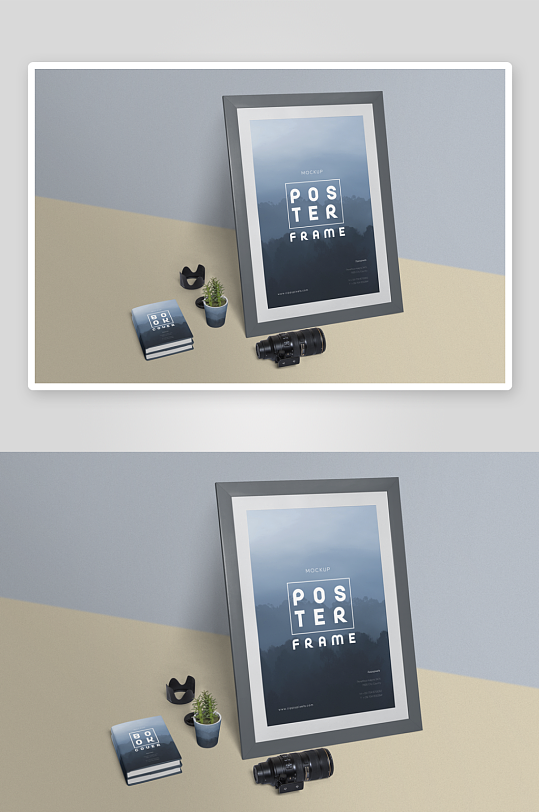 证书边框照片相框样机素材-众图网