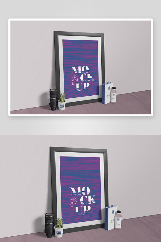 证书边框照片相框样机-众图网