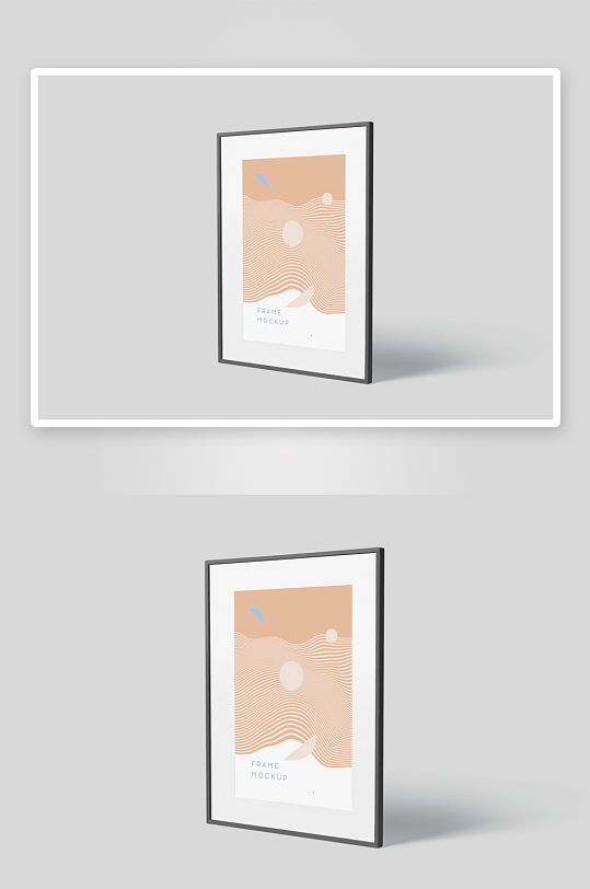 证书边框照片相框样机素材-众图网