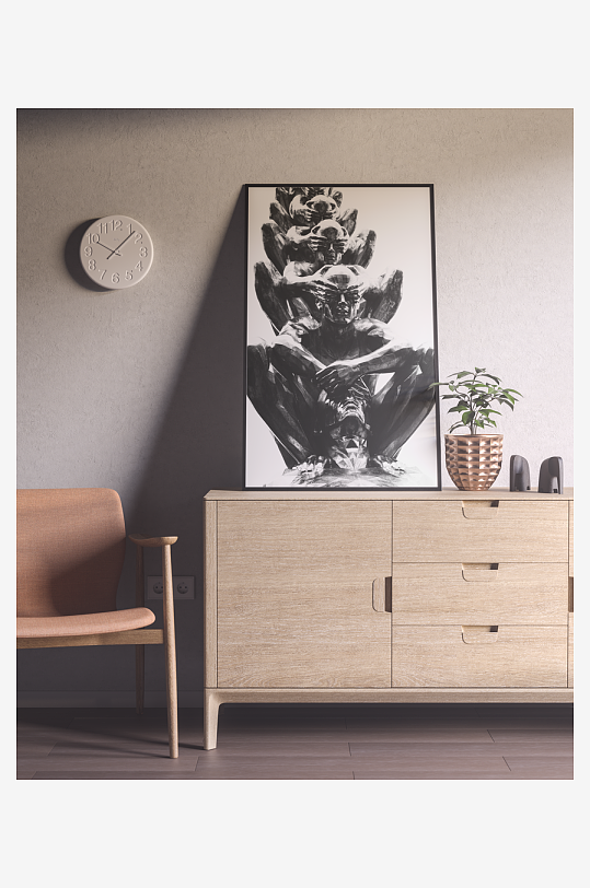 证书边框照片相框样机-众图网