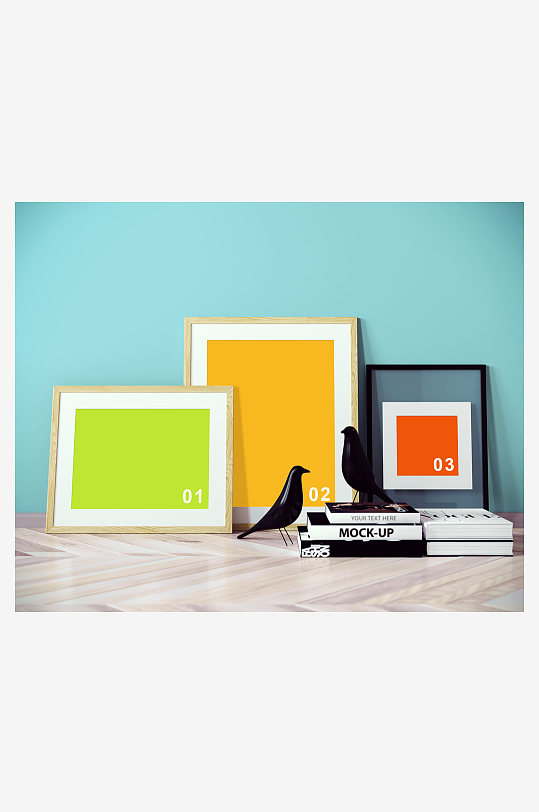 证书边框照片相框样机素材-众图网