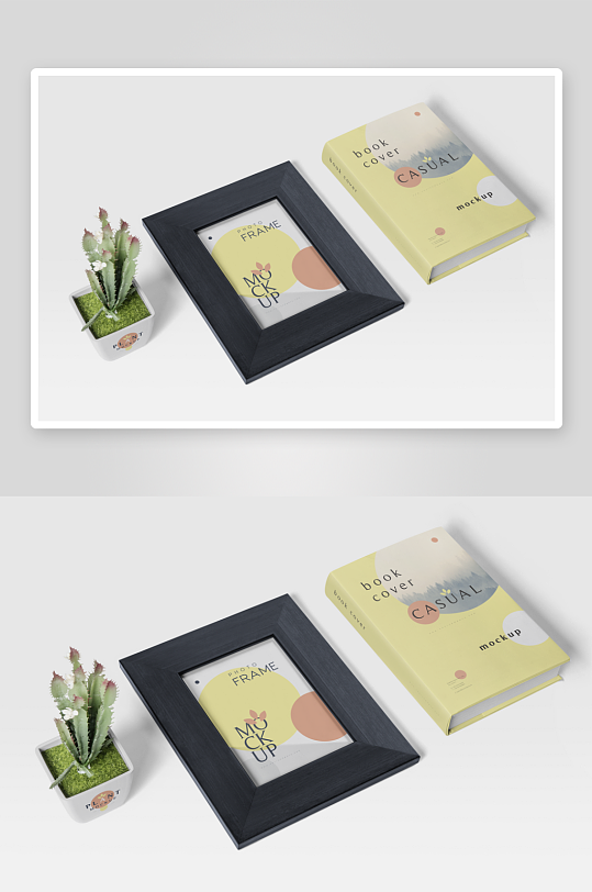 证书边框照片相框样机-众图网