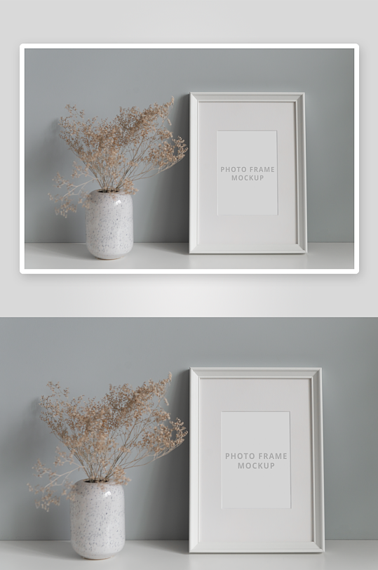 证书边框照片相框样机-众图网