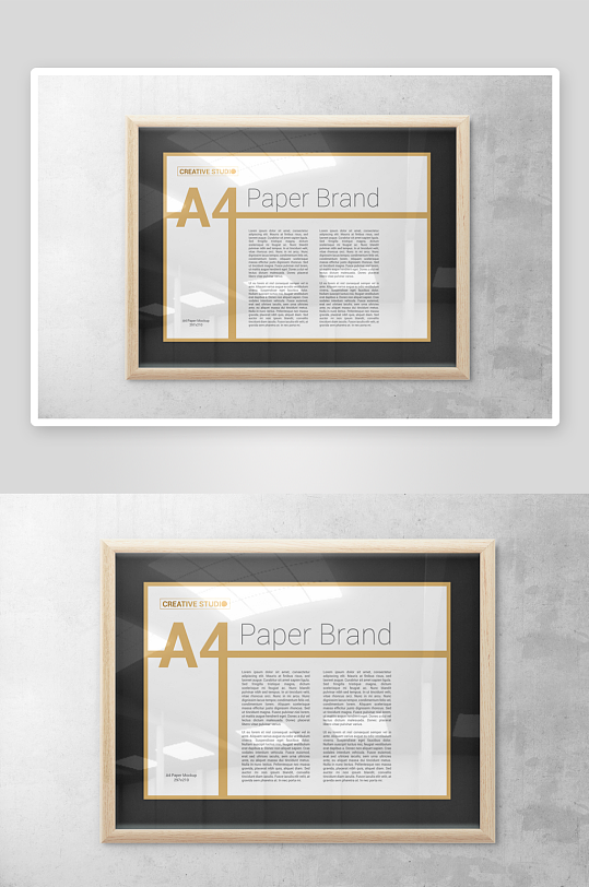 证书边框照片相框样机素材-众图网