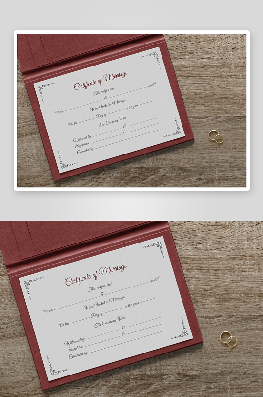 证书边框样机素材-众图网