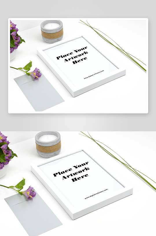 证书边框照片相框样机素材-众图网