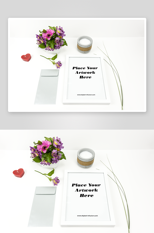 证书边框照片相框样机素材-众图网