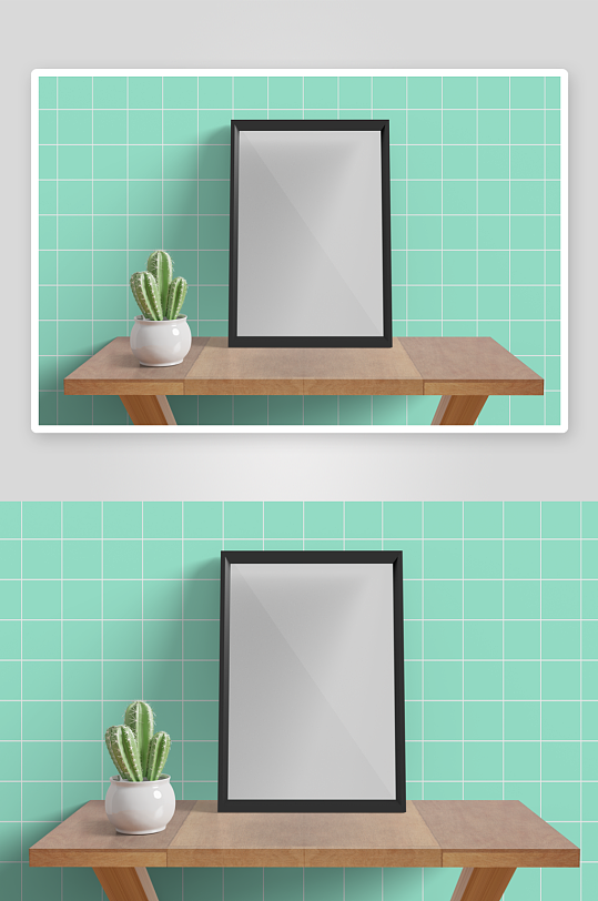 证书边框照片相框样机-众图网