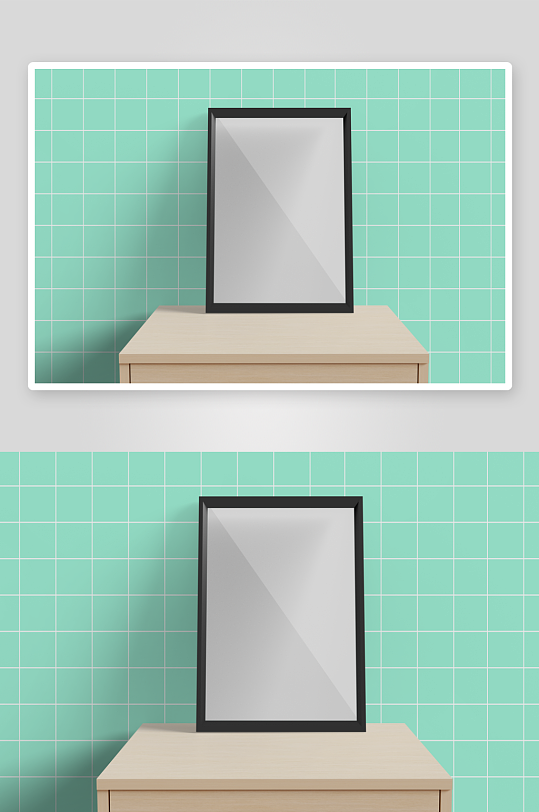 证书边框照片相框样机-众图网