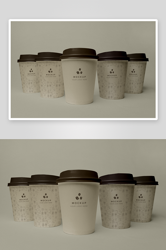 咖啡杯样机模板素材-众图网