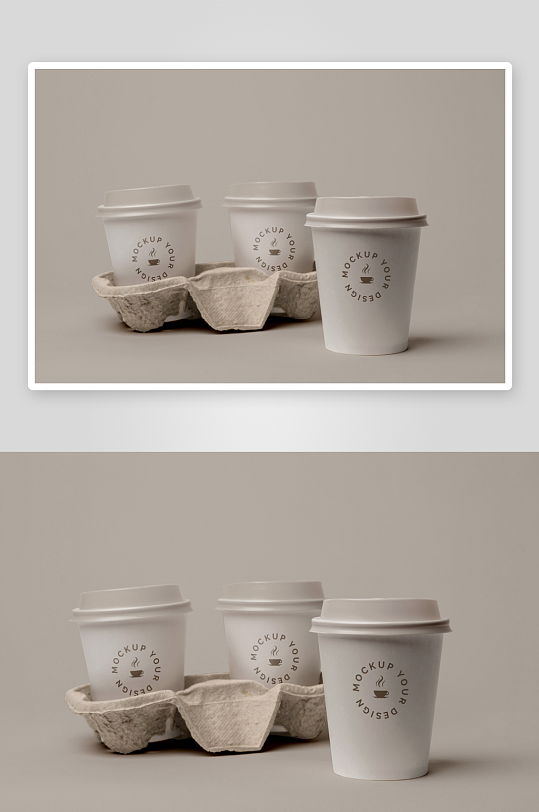 咖啡杯样机模板素材-众图网