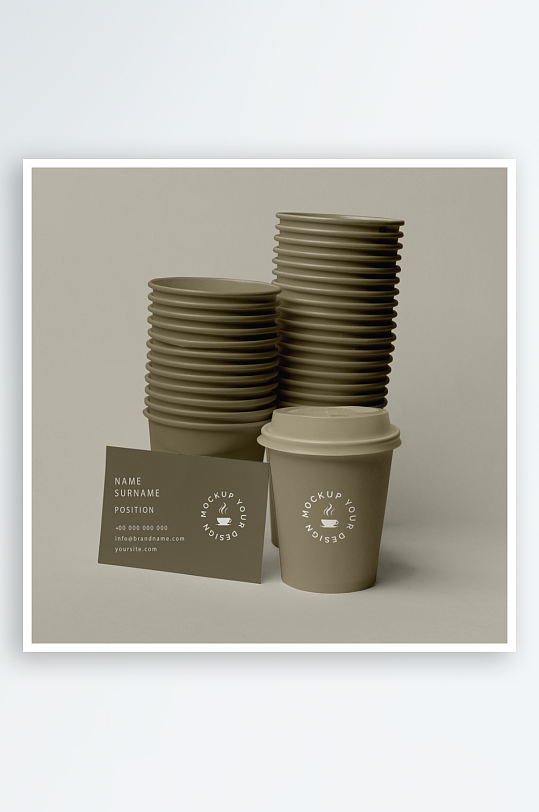 咖啡杯样机psd素材-众图网