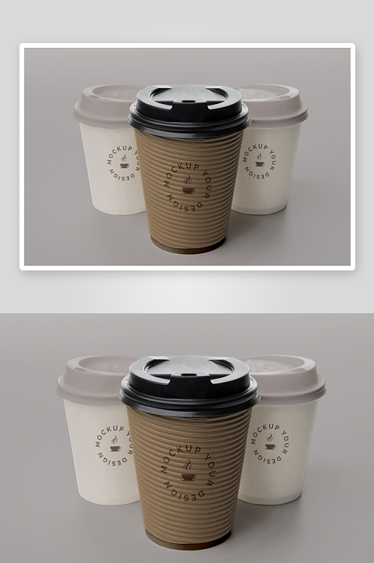 咖啡杯样机psd模板-众图网