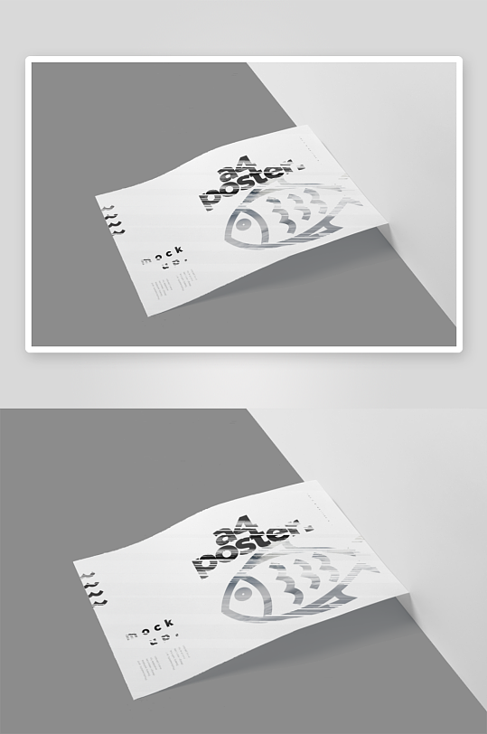 办公A4纸张样机模板-众图网