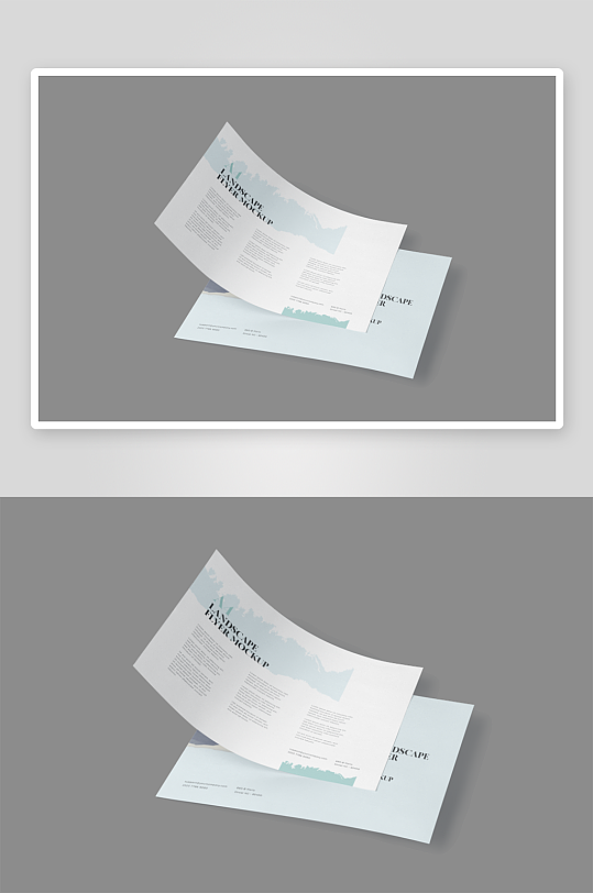 办公A4纸张样机模板-众图网