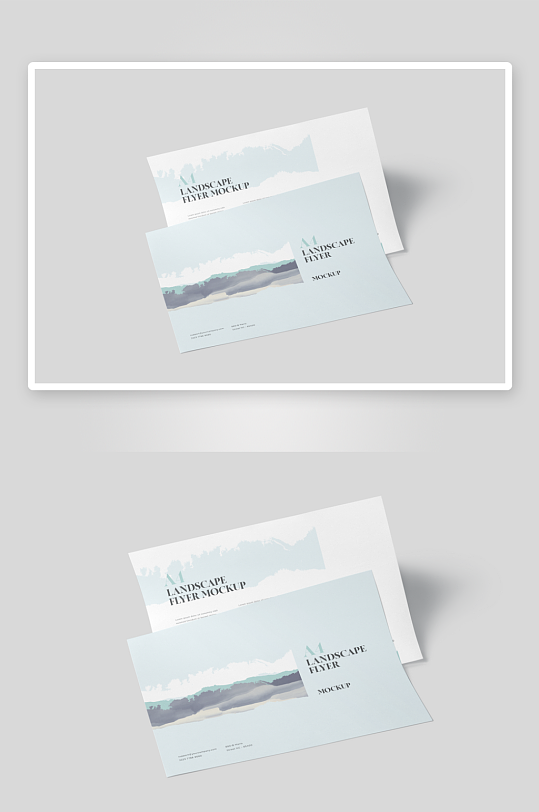 办公A4纸张样机模板-众图网