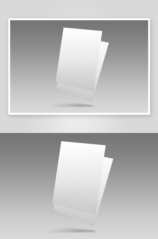 办公A4纸张样机模板素材-众图网