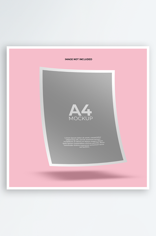 办公A4纸张样机模板素材-众图网