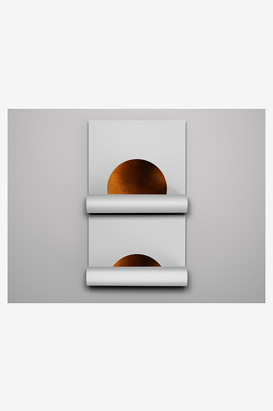 办公A4纸张样机模板素材-众图网