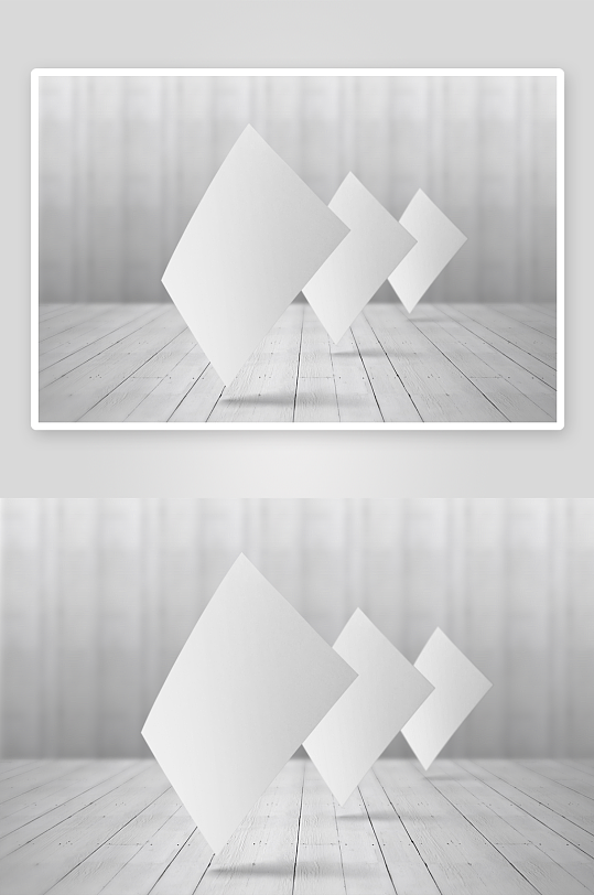 办公A4纸张样机模板素材-众图网