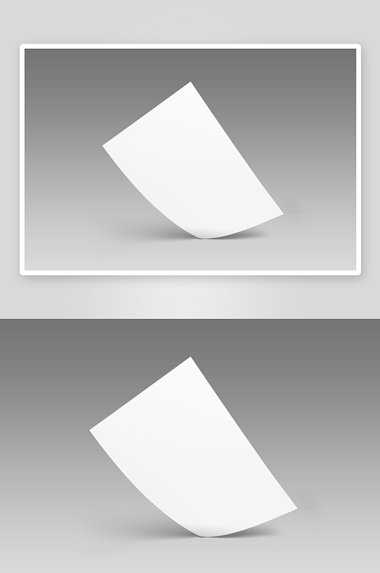 办公A4纸张样机模板-众图网