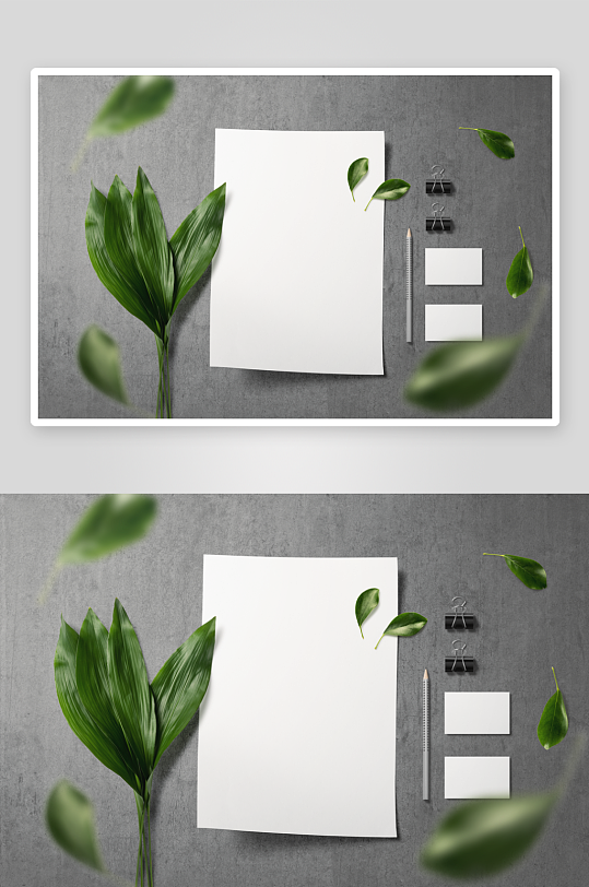 办公A4纸张样机模板-众图网