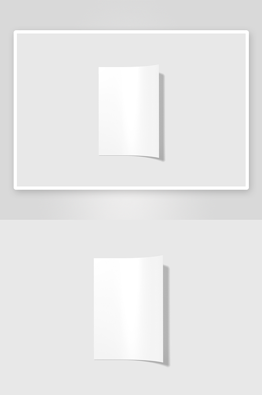 办公A4纸张样机模板素材-众图网
